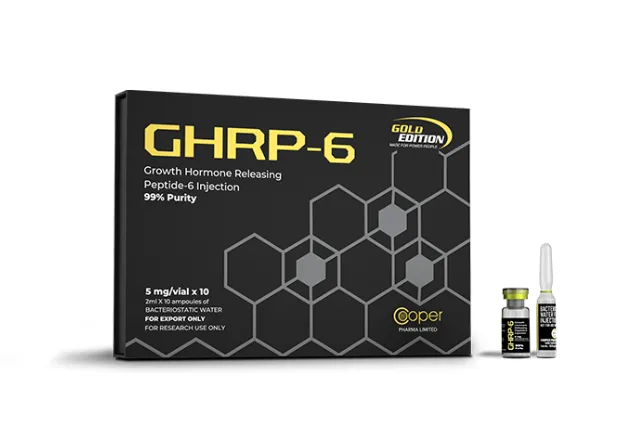 GHRP-6 10x5mg - Cooper Pharma: A Chave para Estímulo do Hormônio do Crescimento